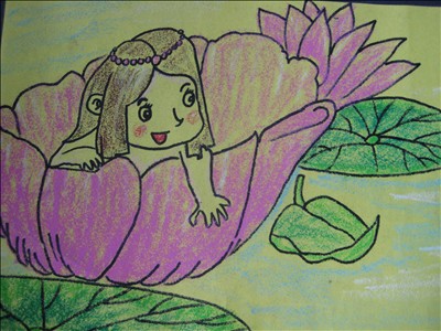 小狗彩绳粘贴画